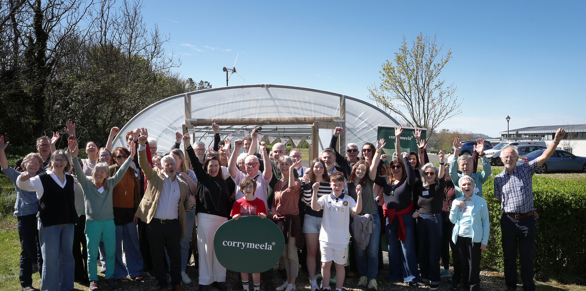 Mayor Reopens Corrymeela Polytunnel